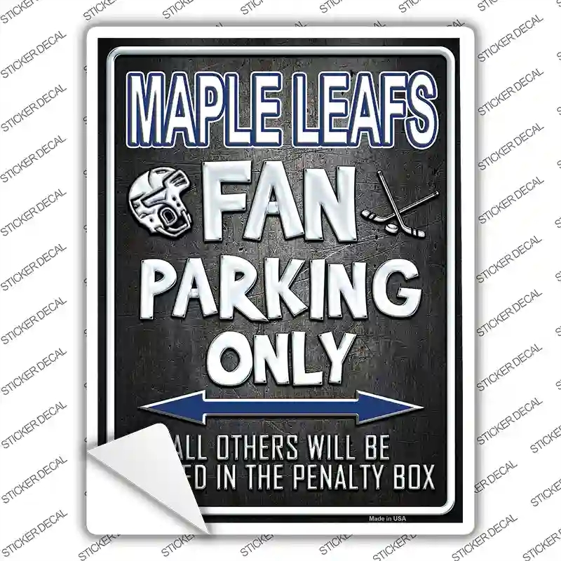 P-323s-S Maple Leafs Novelty Rectangle Sticker Decal, Small