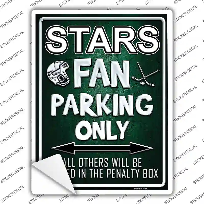 P-332s-S Stars Novelty Rectangle Sticker Decal, Small