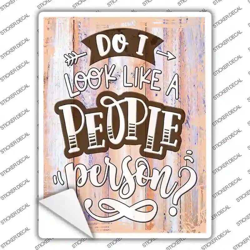 P-3465s-XL People Person Novelty Rectangular Sticker Decal, Extra Large