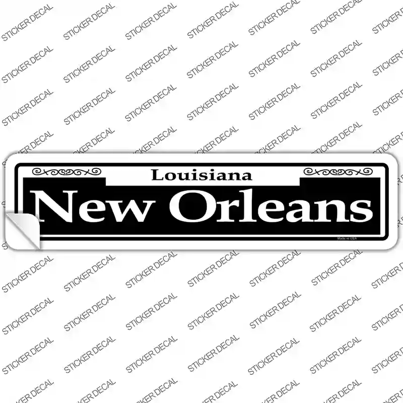 K-1228s-L   Orleans Novelty Narrow Sticker Decal, Large