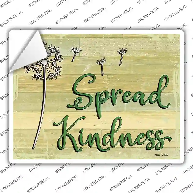 P-3523s-XL Spread Kindness Novelty Rectangular Sticker Decal, Extra Large