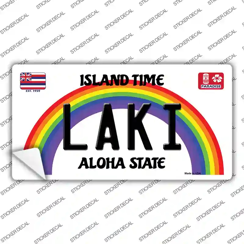LP-12601s-S Laki Hawaii Novelty Sticker Decal, Small