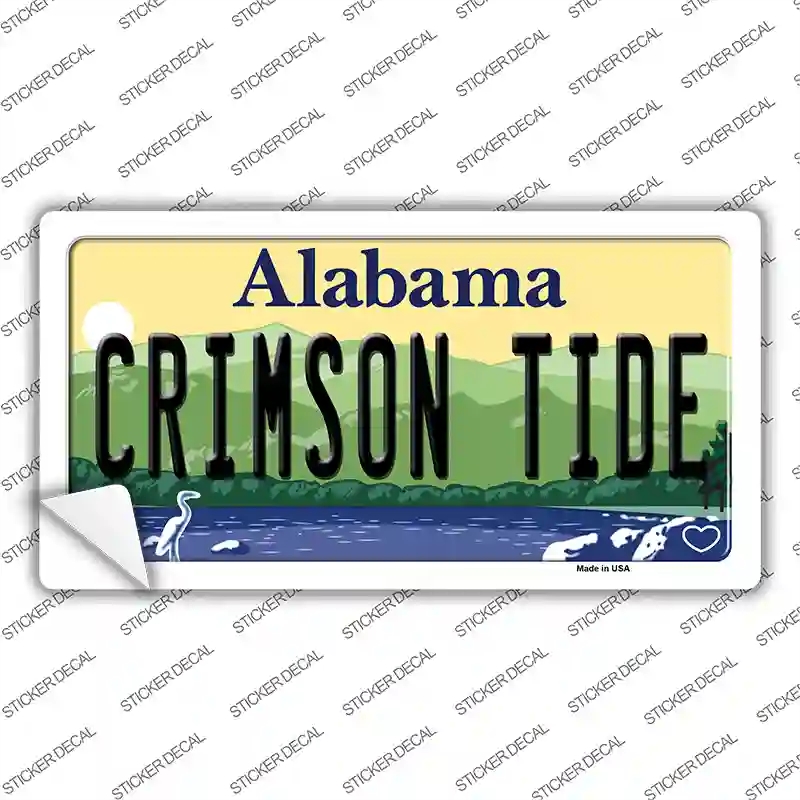 LP-12614s-L Crimson Tide Novelty Sticker Decal, Large