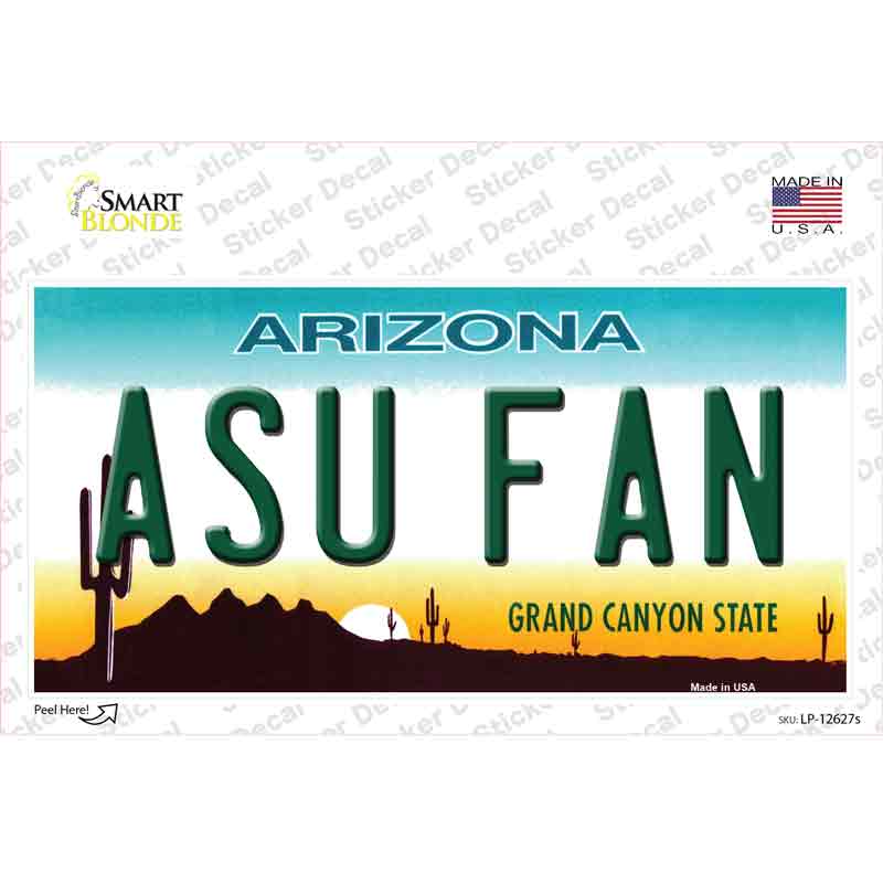 LP-12627s-M Arizona State Fan Novelty Sticker Decal, Medium