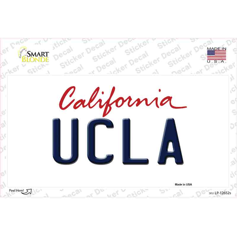LP-12652s-M UCLA Novelty Sticker Decal, Medium