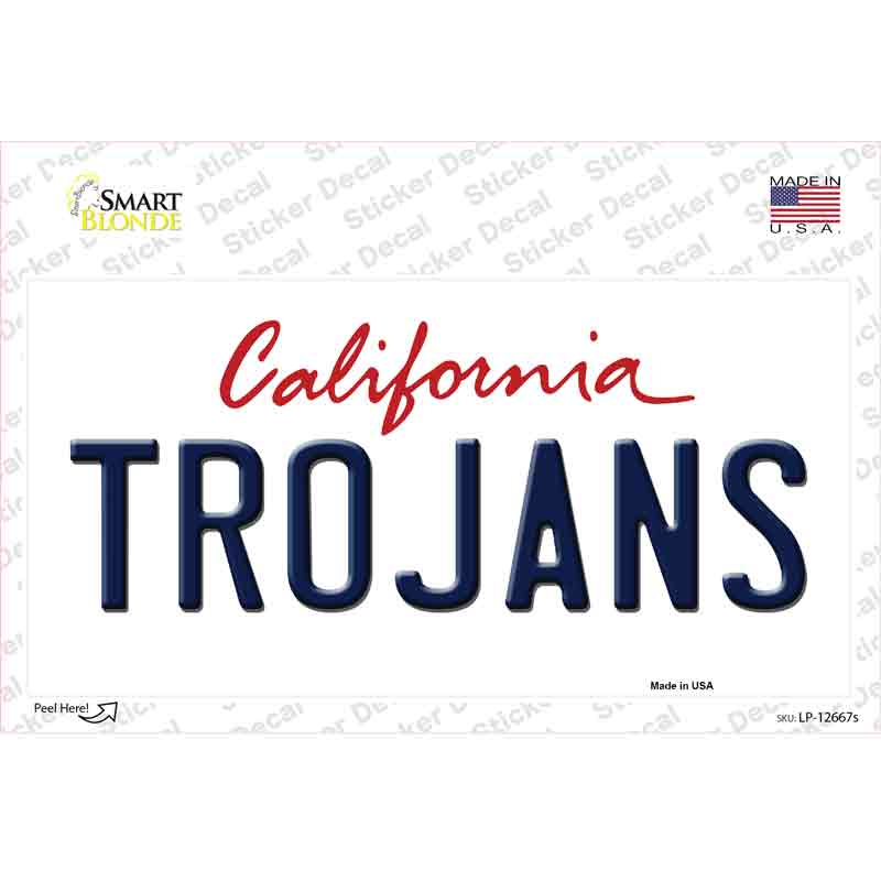 LP-12667s-M Trojans Novelty Sticker Decal, Medium