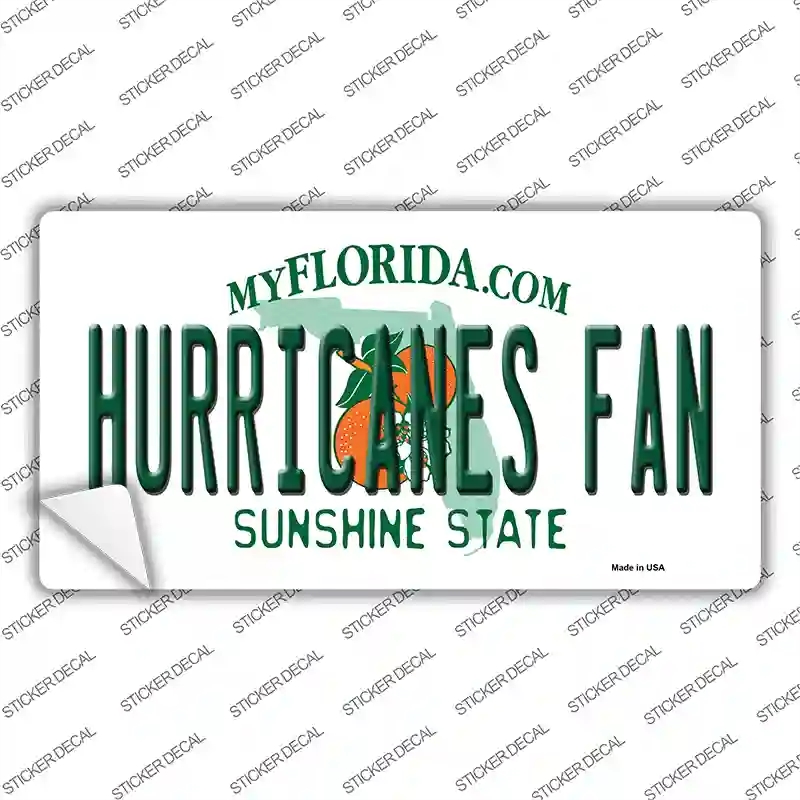 LP-12718s-L Hurricanes Fan Novelty Sticker Decal, Large