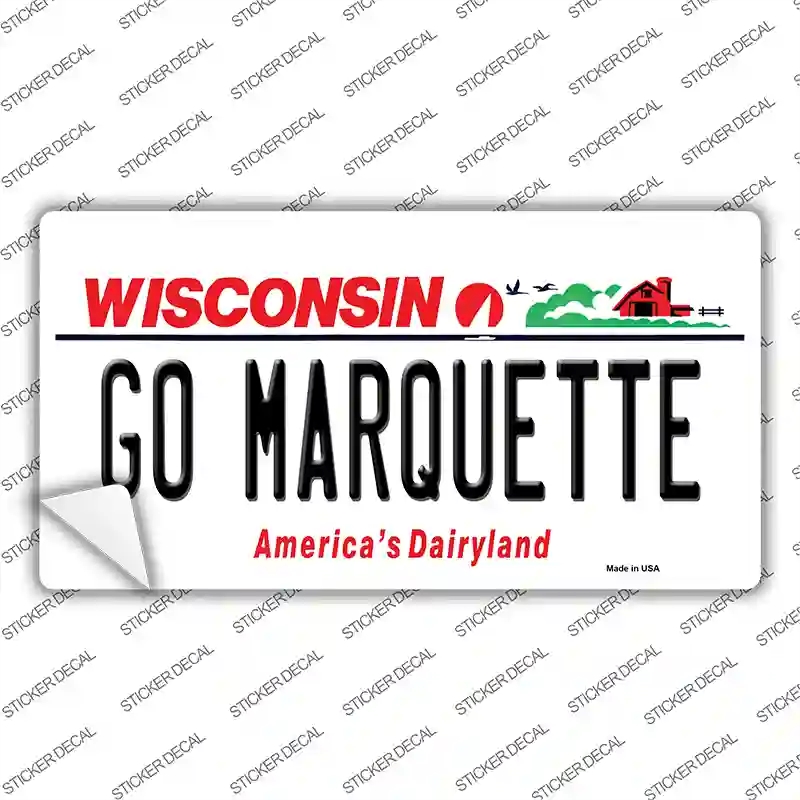 LP-13115s-XL Go Marquette Novelty Sticker Decal, Extra Large