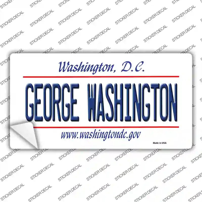 LP-13129s-L George Washington Novelty Sticker Decal, Large
