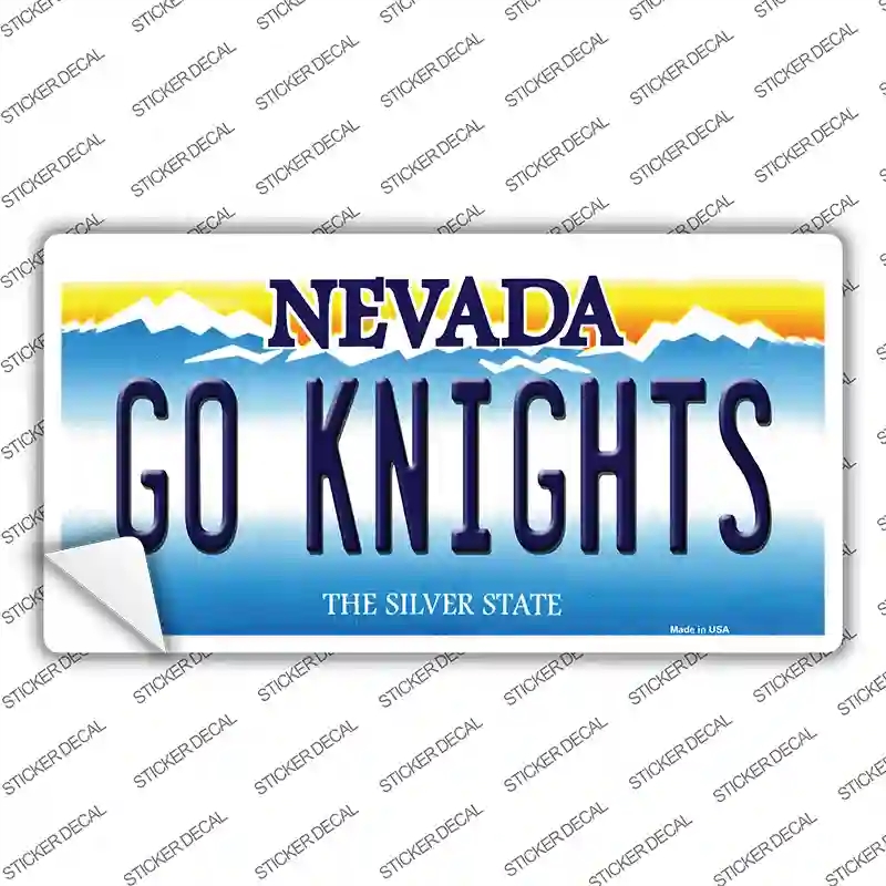 LP-13439s-L Go Golden Knights Novelty Sticker Decal, Large