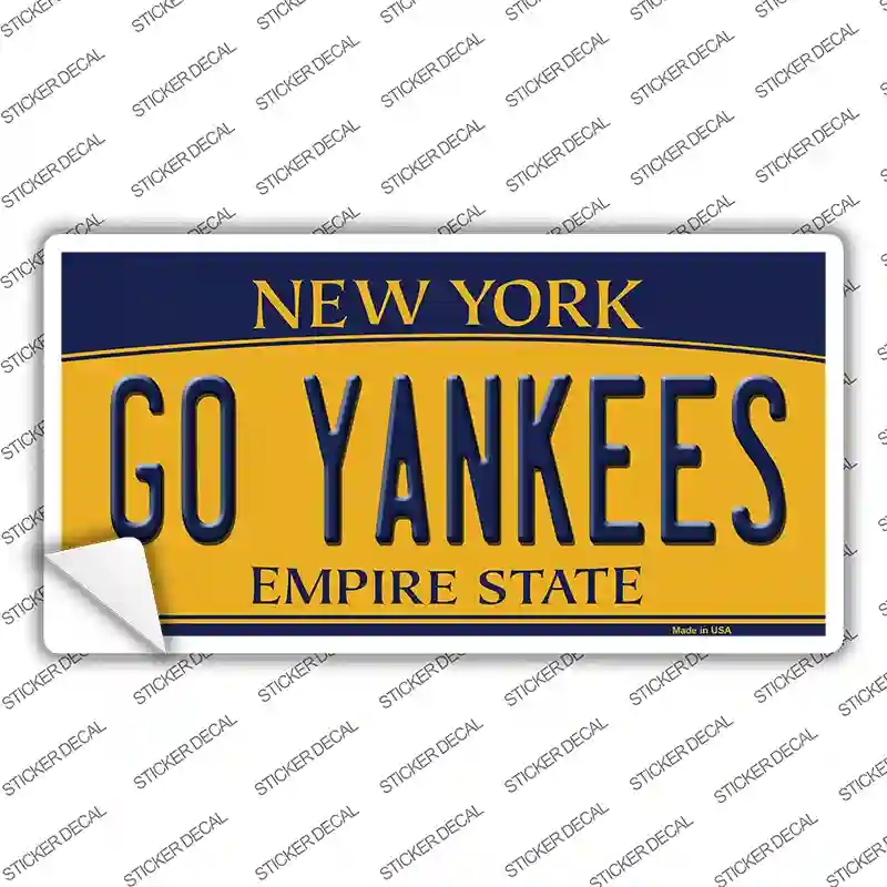 LP-13455s-XL Go Yankees Novelty Sticker Decal, Extra Large
