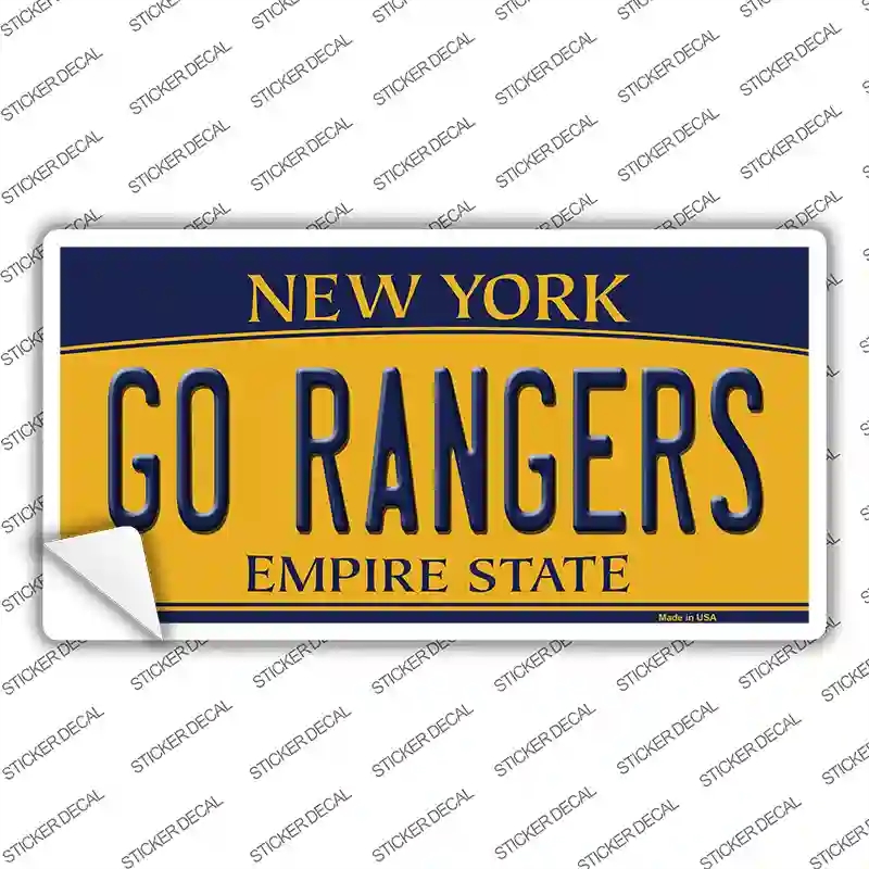 LP-13461s-L Go Rangers Novelty Sticker Decal, Large