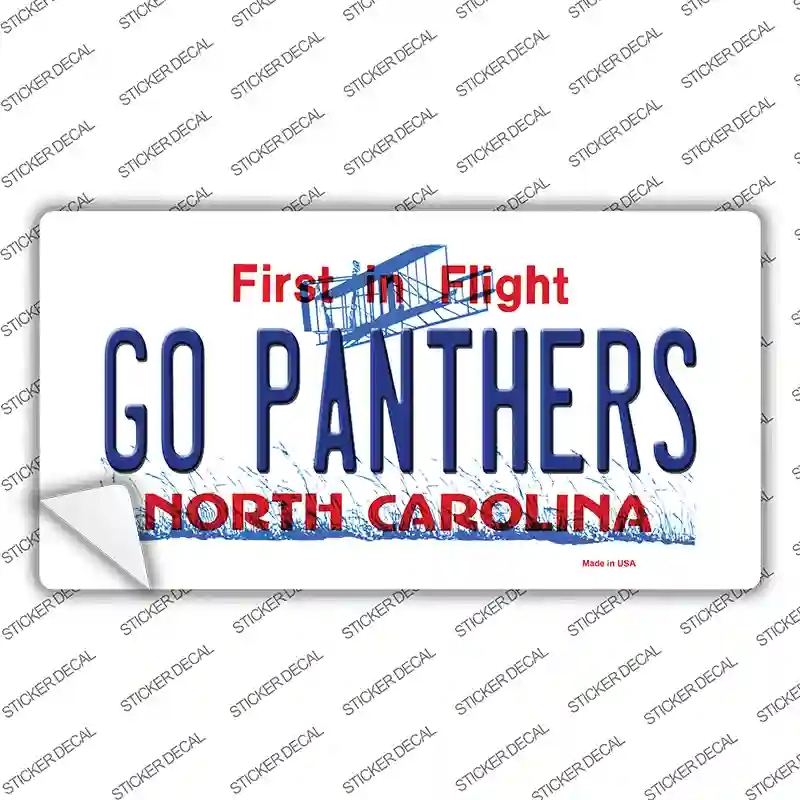 LP-13467s-XL Go Panthers North Carolina Novelty Sticker Decal, Extra Large