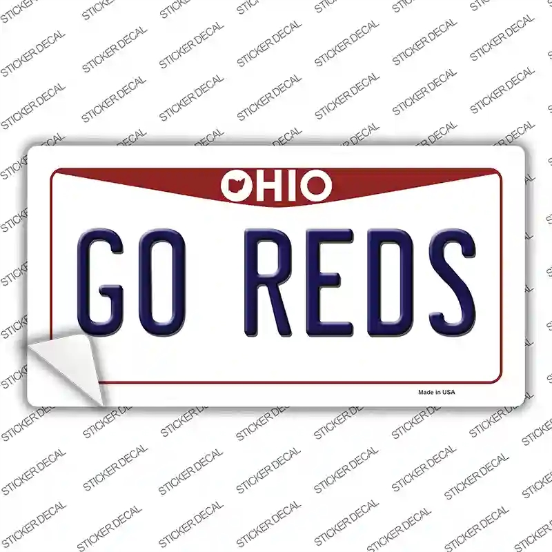 LP-13479s-XL Go Reds Novelty Sticker Decal, Extra Large