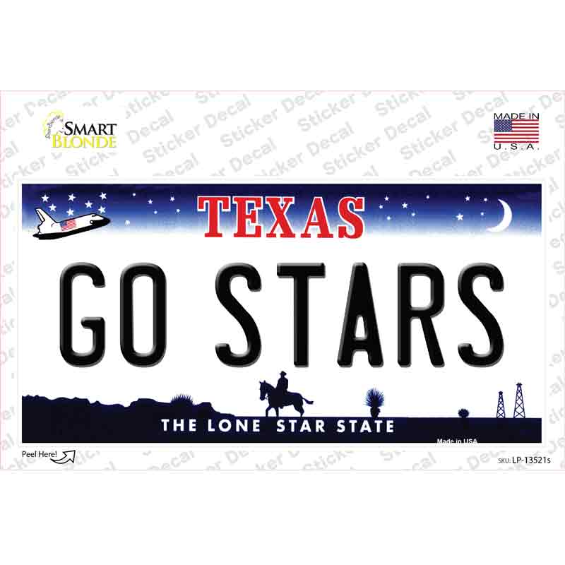 LP-13521s-M Go Stars Novelty Sticker Decal, Medium
