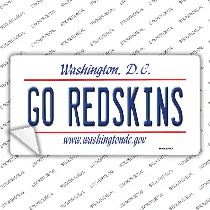LP-13535s-S Go Redskins Novelty Sticker Decal, Small