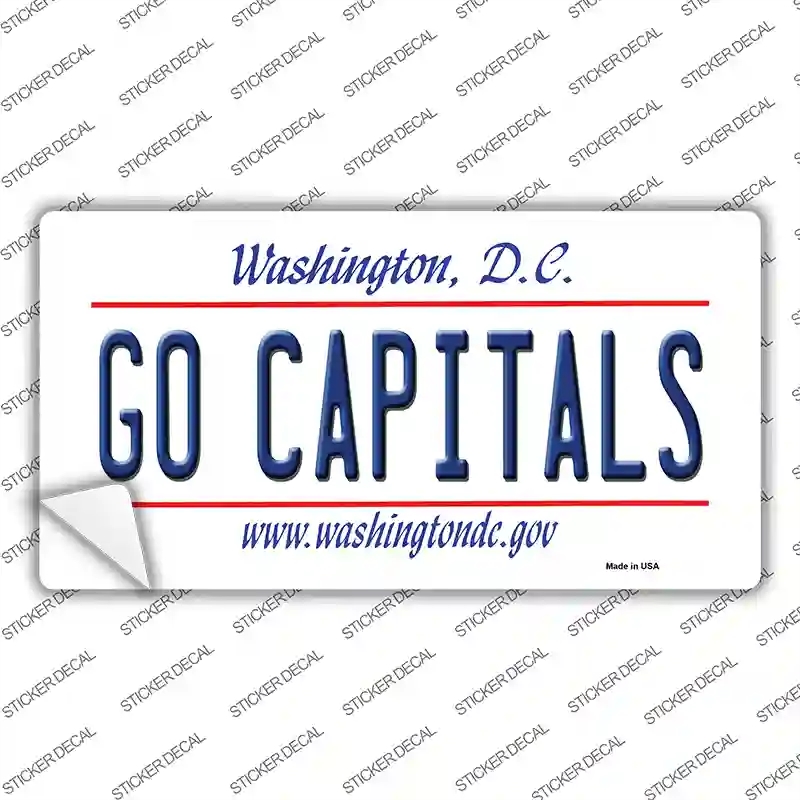 LP-13541s-S Go Capitals Novelty Sticker Decal, Small