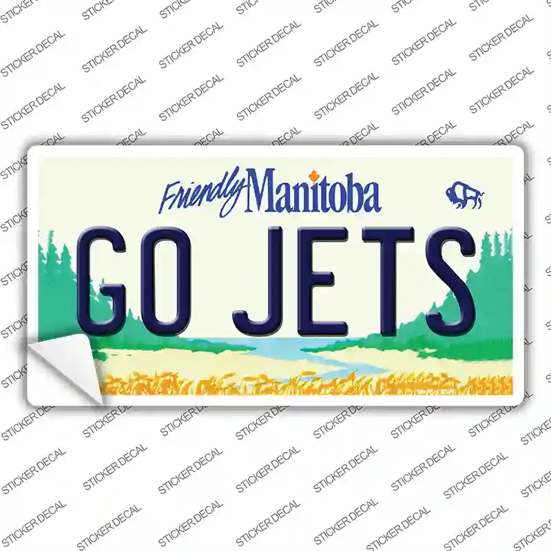 LP-13557s-S Go Jets Manitoba Novelty Sticker Decal, Small
