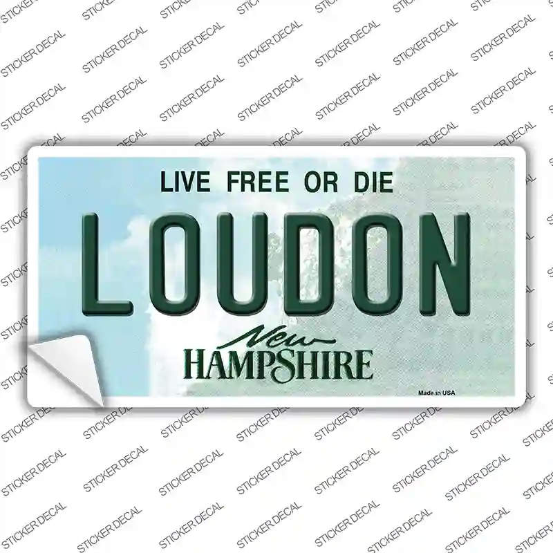 LP-13653s-S Loudon   Hampshire Novelty Sticker Decal, Small