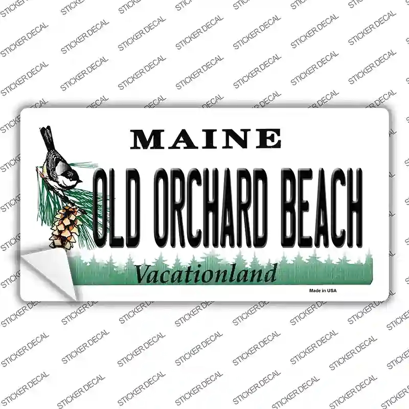 LP-13815s-L Old Orchard Beach Maine Novelty Sticker Decal, Large