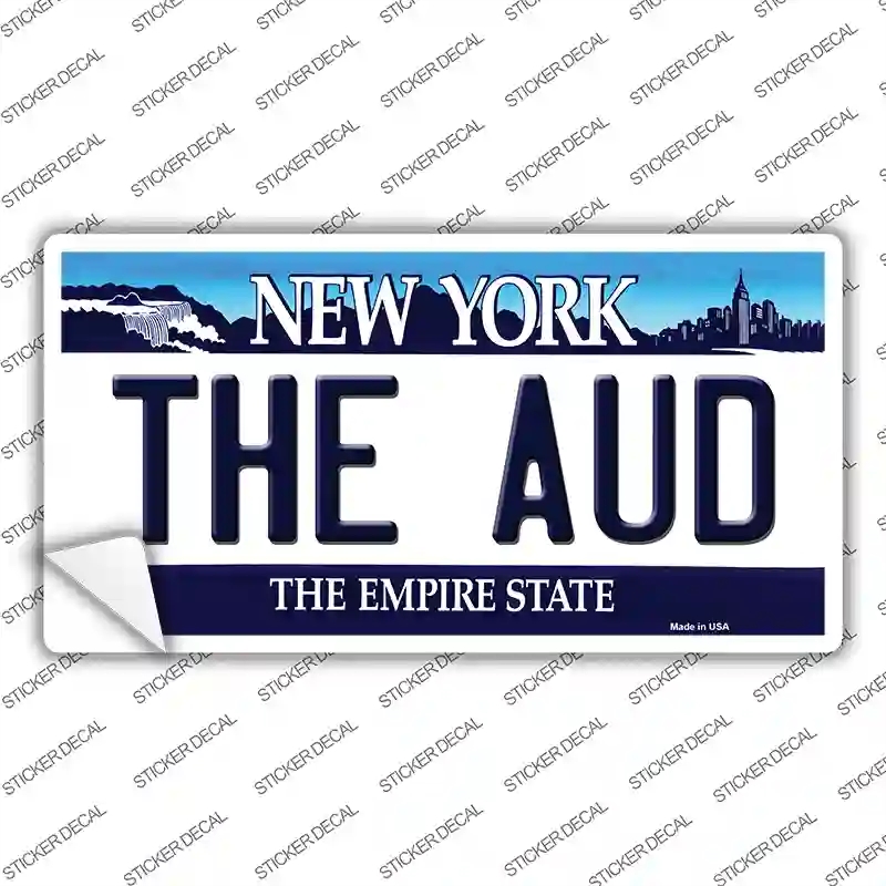 LP-13855s-L The Aud NY Blue Novelty Sticker Decal, Large