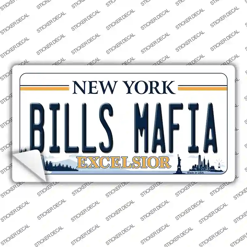 LP-13861s-S Bills Mafia NY Excelsior Novelty Sticker Decal, Small