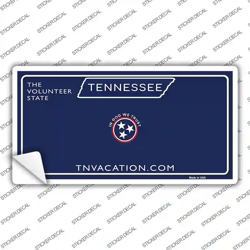 LP-13880s-S Blank Tennessee Blue Novelty Sticker Decal, Small