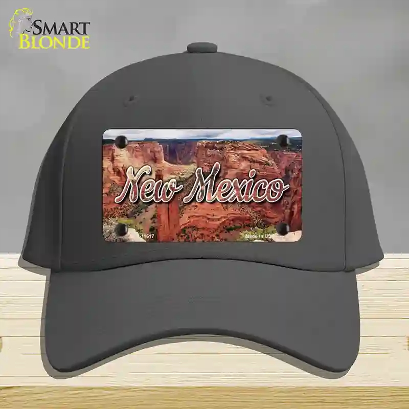 HAT04-MLP-11617   Mexico Red Canyon State Novelty License Plate Hat, Cotton - Charcoal