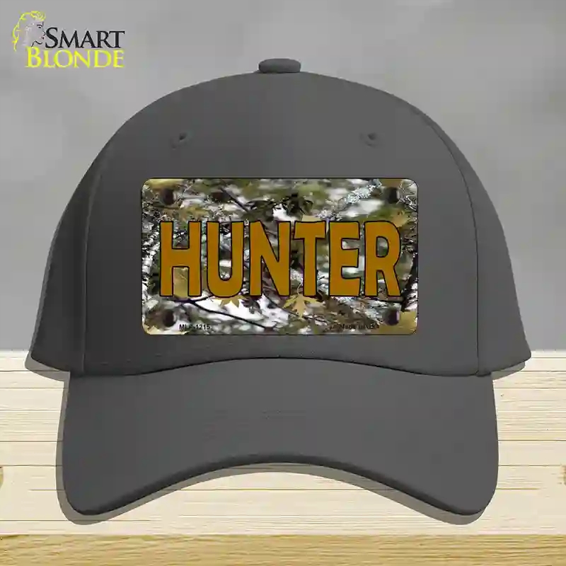 HAT04-MLP-1215 Hunter Camouflage Novelty License Plate Hat, Cotton - Charcoal