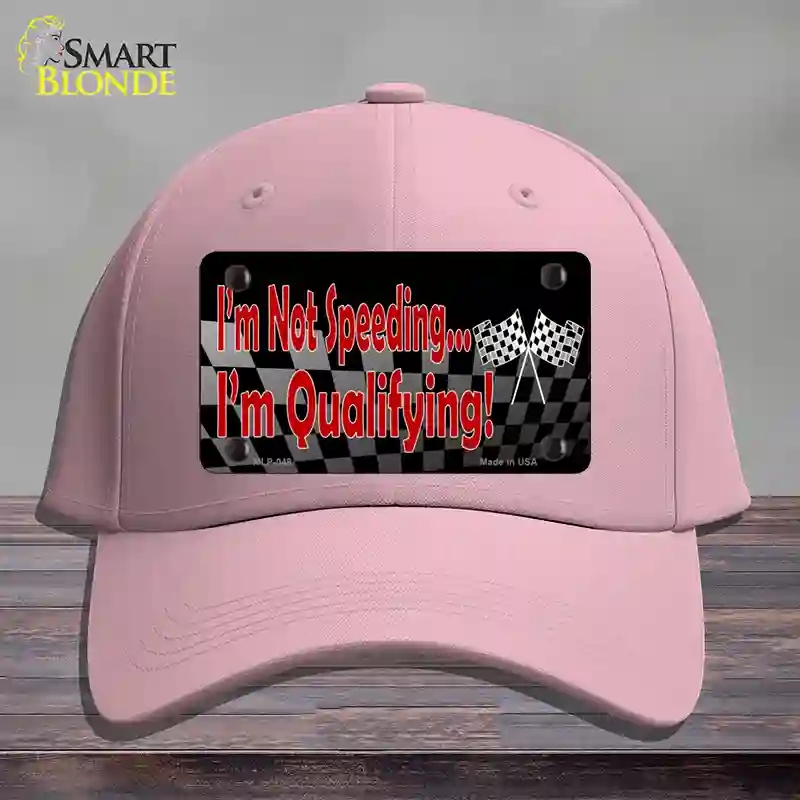 HAT05-MLP-048 Im Qualifying Novelty License Plate Hat, Cotton - Pink