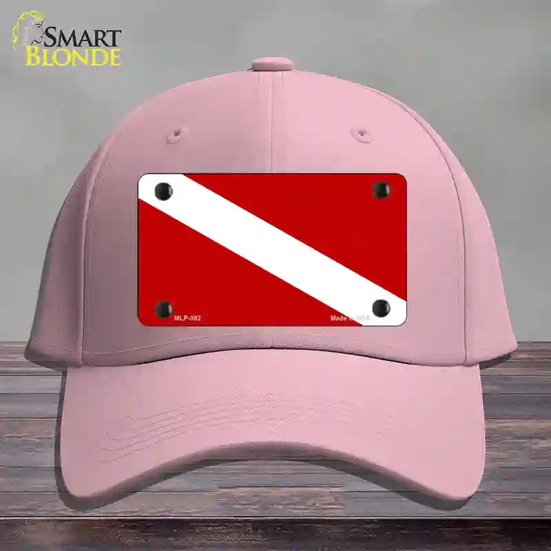 HAT05-MLP-082 Diving Flag Novelty License Plate Hat, Cotton - Pink