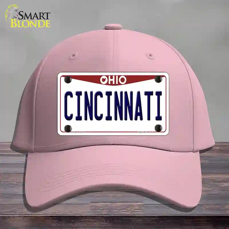 HAT05-MLP-10068 Cincinnati Ohio Novelty License Plate Hat, Cotton - Pink