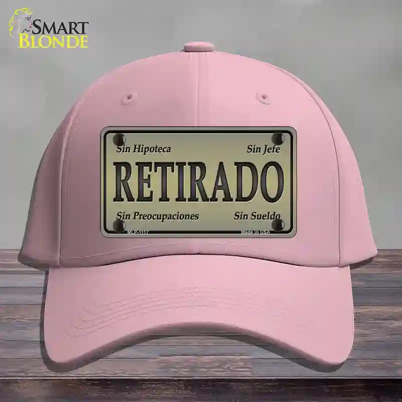 HAT05-MLP-1117 Retirado Novelty License Plate Hat, Cotton - Pink