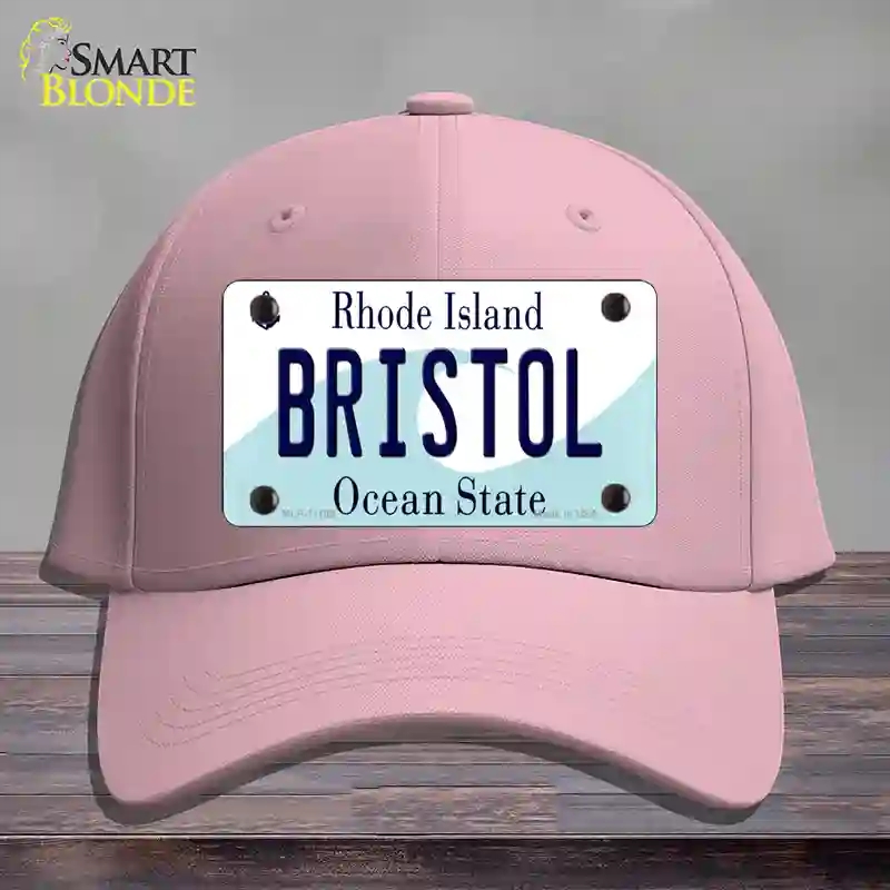 HAT05-MLP-11195 Bristol Rhode Island State Novelty License Plate Hat, Cotton - Pink