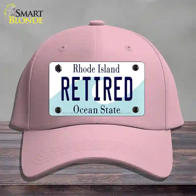 HAT05-MLP-11201 Retired Rhode Island State Novelty License Plate Hat, Cotton - Pink