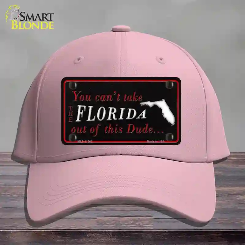 HAT05-MLP-11263 Florida Dude Novelty License Plate Hat, Cotton - Pink