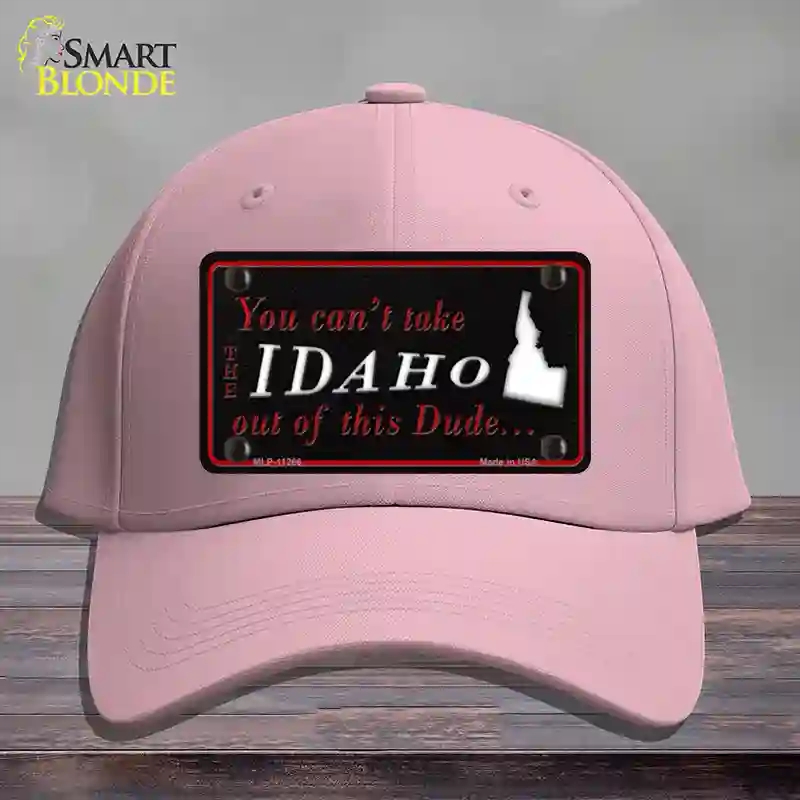 HAT05-MLP-11266 Idaho Dude Novelty License Plate Hat, Cotton - Pink