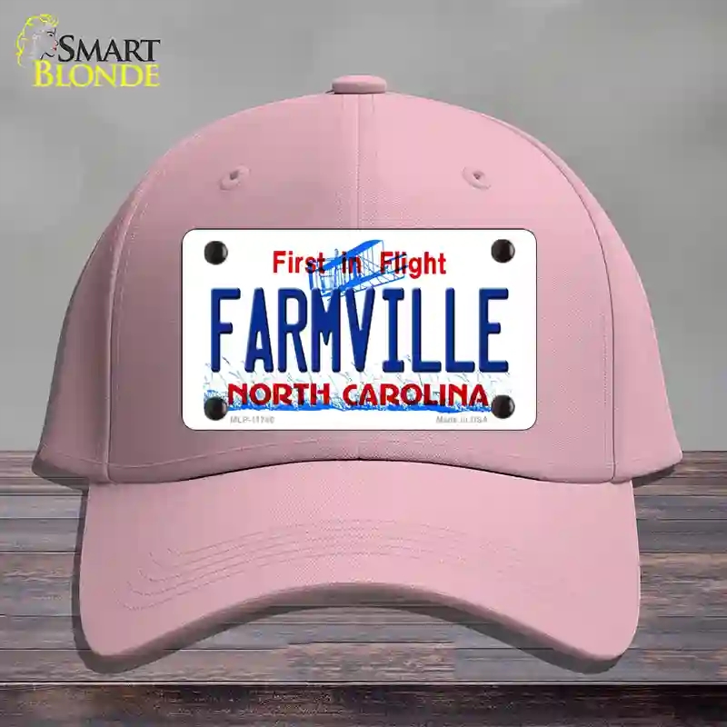 HAT05MLP11746 Farmville North Carolina State Novelty License Plate Hat44 Cotton  Pink