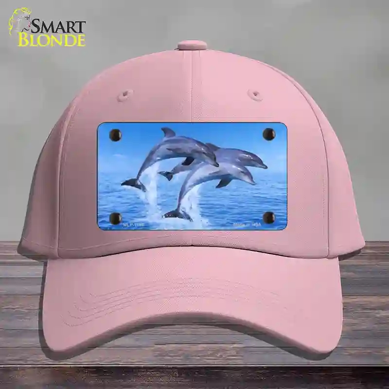 HAT05-MLP-1186 Dolphins Novelty License Plate Hat, Cotton - Pink