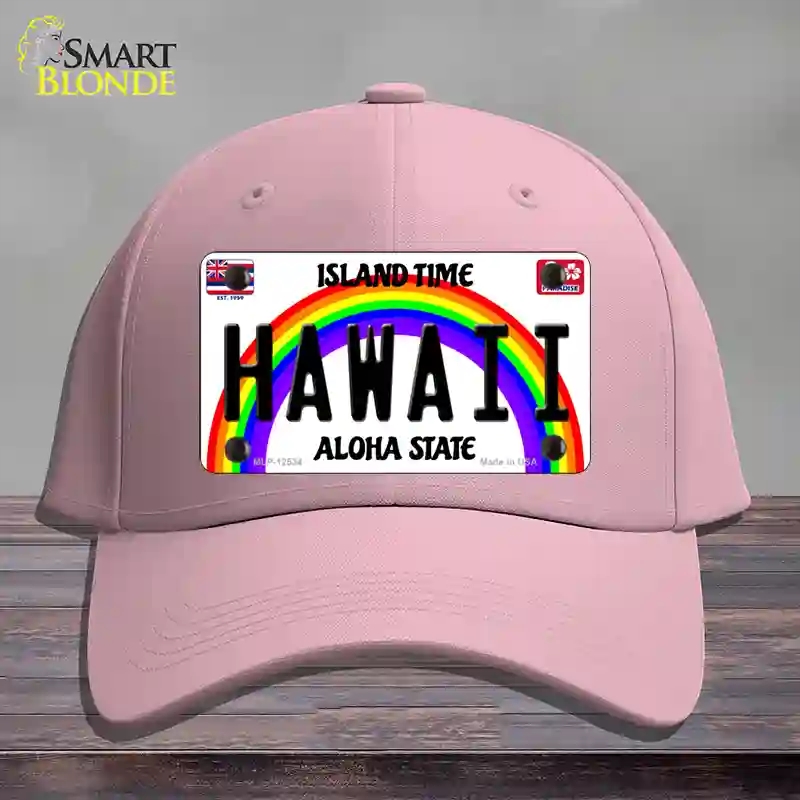HAT05-MLP-12534 Hawaii Novelty License Plate Hat, Cotton - Pink