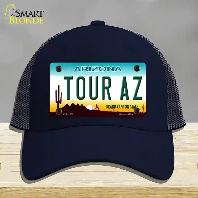 HAT16-MLP-1057 Tour Az Novelty License Plate Hat, Mesh - Navy