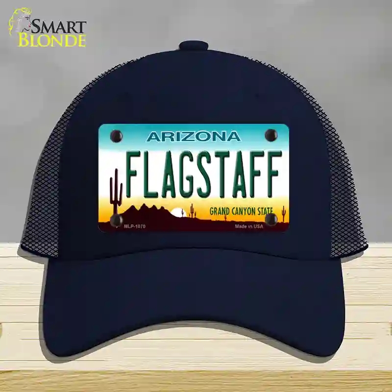 HAT16-MLP-1070 Flagstaff Arizona Novelty License Plate Hat, Mesh - Navy