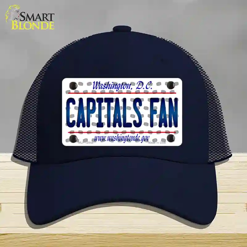 HAT16-MLP-10844 Capitals Fan Washington DC Novelty License Plate Hat, Mesh - Navy