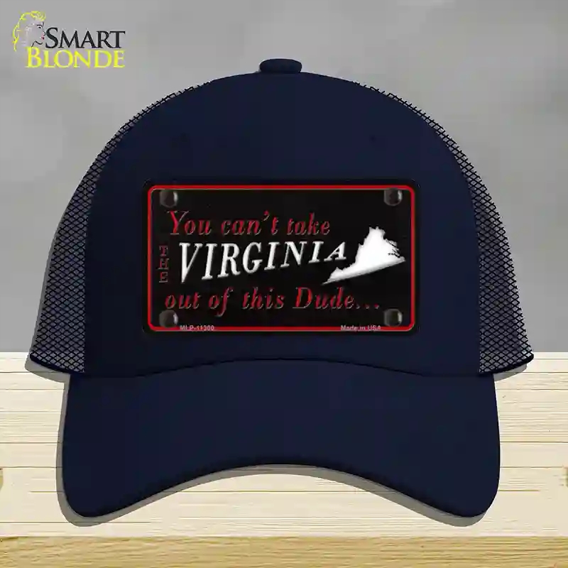 HAT16-MLP-11300 Virginia Dude Novelty License Plate Hat, Mesh - Navy