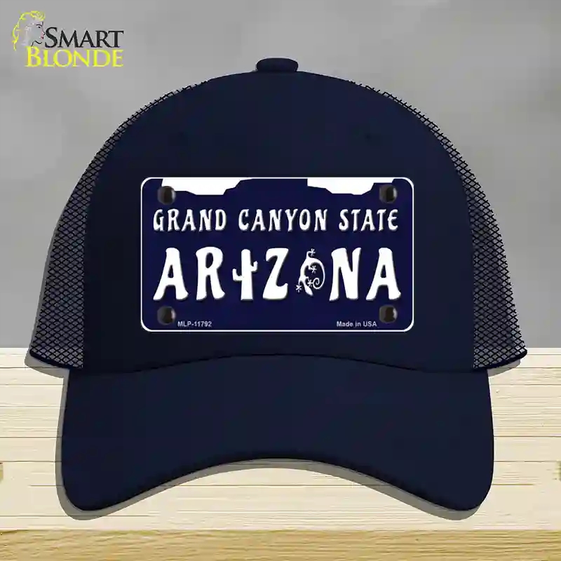 HAT16-MLP-11792 Arizona Grand Canyon State Novelty License Plate Hat, Mesh - Navy
