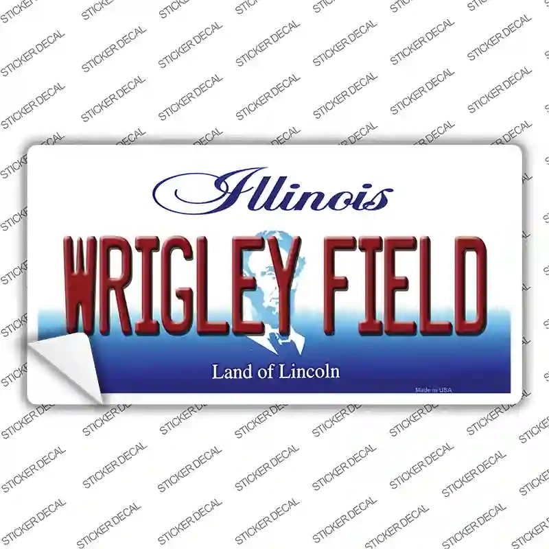 LP-10331s-XL Wrigley Field Illinois Novelty Sticker Decal, Extra Large