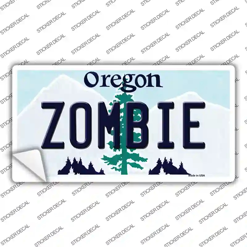 LP-10366s-L Zombie Oregon Novelty Sticker Decal, Large