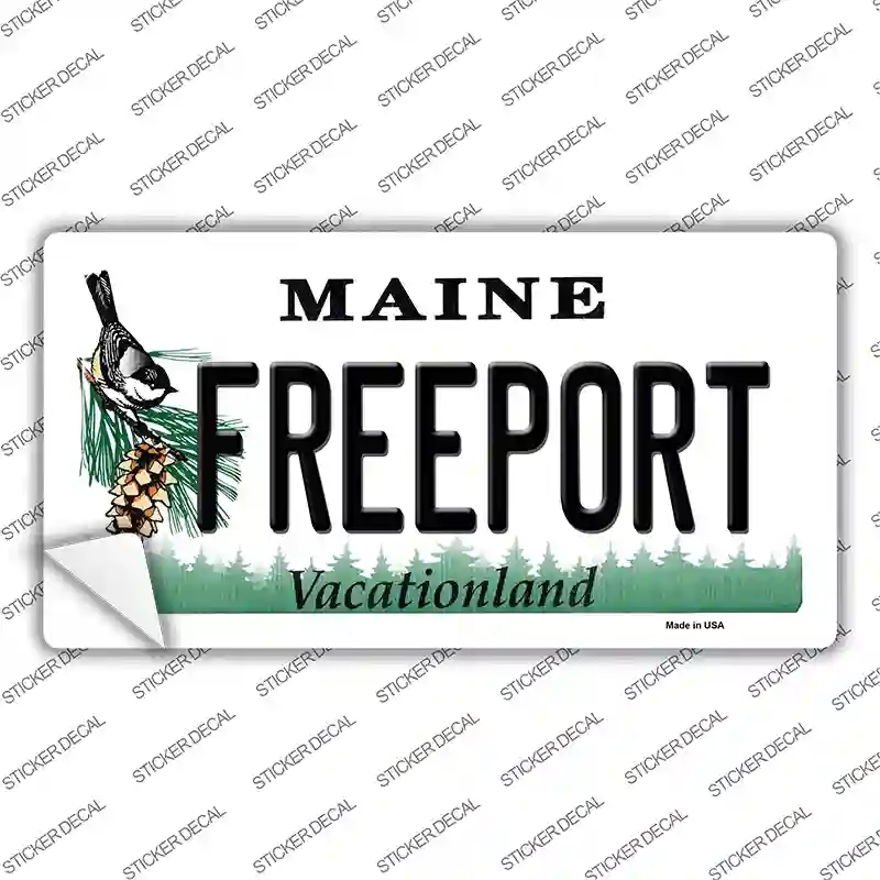LP-10393s-S Freeport Maine Novelty Sticker Decal, Small