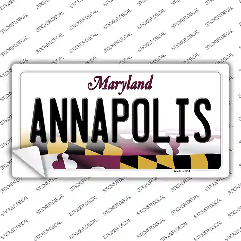 LP-10464s-XL Annapolis Maryland Novelty Sticker Decal, Extra Large