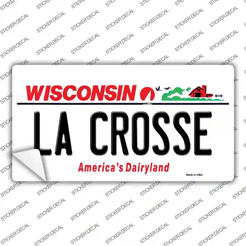 LP-10617s-XL La Crosse Wisconsin Novelty Sticker Decal, Extra Large